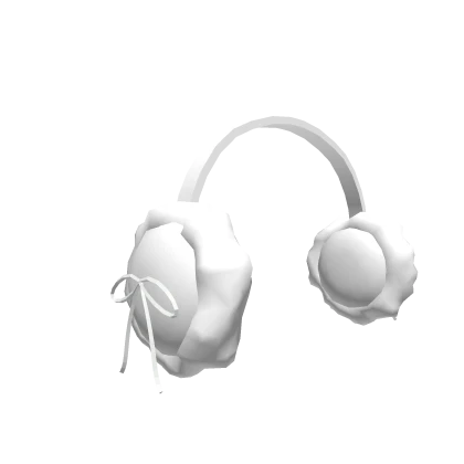 Bow Earmuffs White Christmas