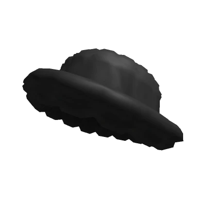 Big Black Fluffy Stylish Hat 