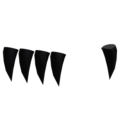[R6] Right Black Long Claws 1.0
