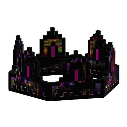 Animated Glitch 8-Bit Crown 