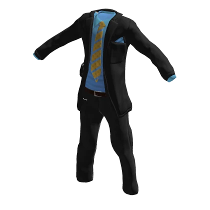 Realistic Blue Open Suit
