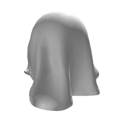 White cloth over head