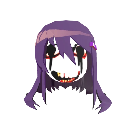 Yuri Chibi Head Scary
