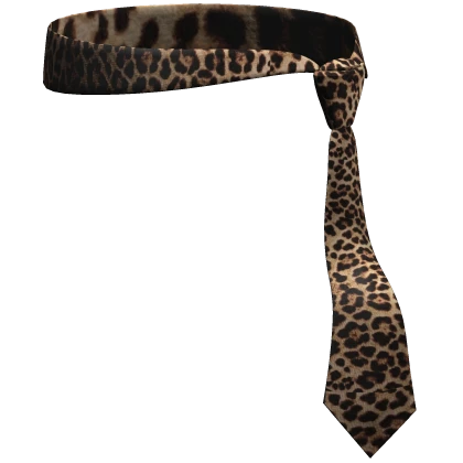 🐆 Cheetah Emo Vamp Head Tie