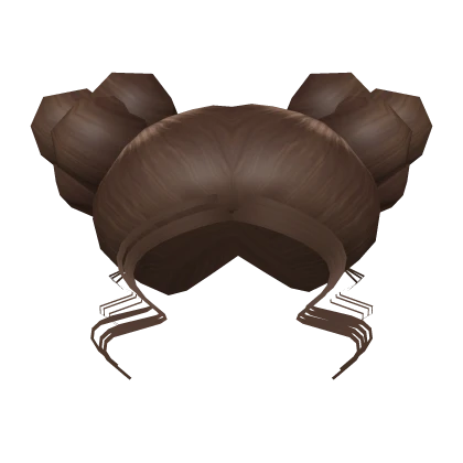 Brown Sleek Space Buns