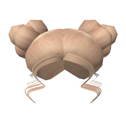 Blonde Sleek Space Buns