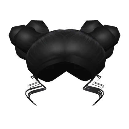 Black Sleek Space Buns