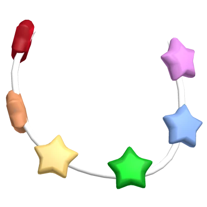 ⭐🌈 Kidcore Rainbow Star Decora Chain
