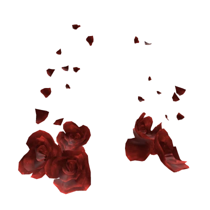 Cute Red Floral Rose Petals Backdrop