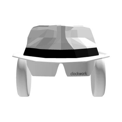 Fedora + Shades + Headphones White