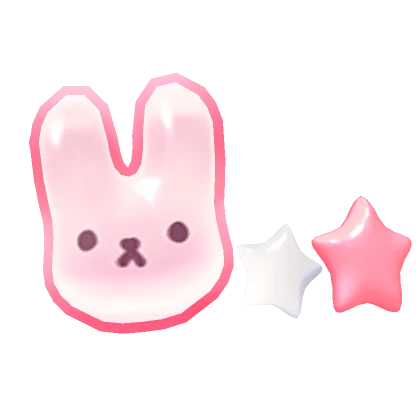 Jelly Pink Bunny Hair Clip