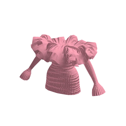 Pink Ruff Mini Dress