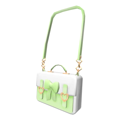 Cute Heart Purse Green