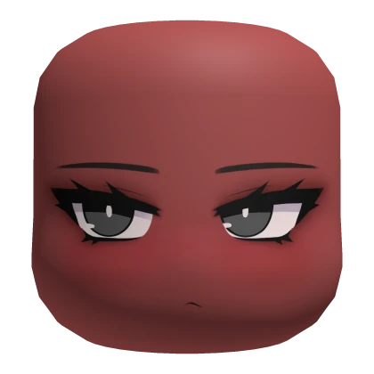 Colorable Eyes Pouty Face - Red