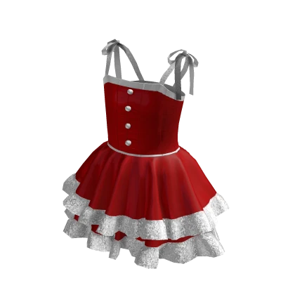 ♡ Ribbon Dress Cute - Red ♡