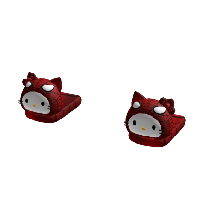Cute Spider Kitty Slippers
