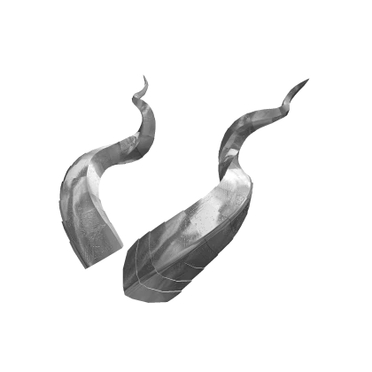[PBR] Silver Elegant Spiral Horns