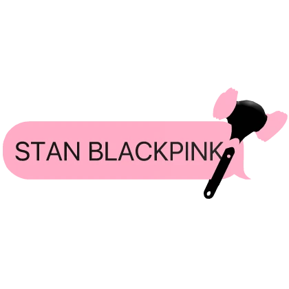 Stan Blackpink Glowing Lightstick KPOP Text 
