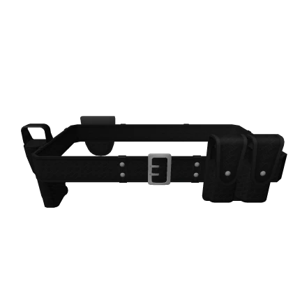 Silver Basketweave Basic Police Duty Belt