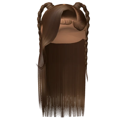 ⚜️• Side Part W/ Braids (Brown)