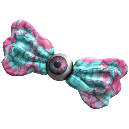 Creepy Brain Bow (Blue/Pink)