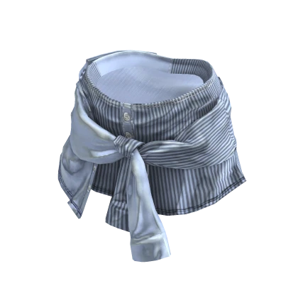 💗Y2K LAYERED KNOT SKIRT_SKYBLUE