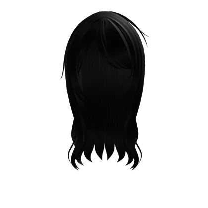 ♡ : black messy curly anime bed hair 