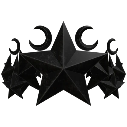 Black Void Stellar Star Crown
