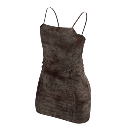 ♡ Free Limited Vintage Decomposed Slip Dress