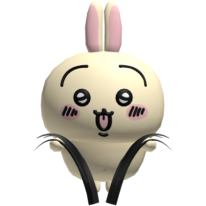 usagi yellow rabbit holding your hair in black