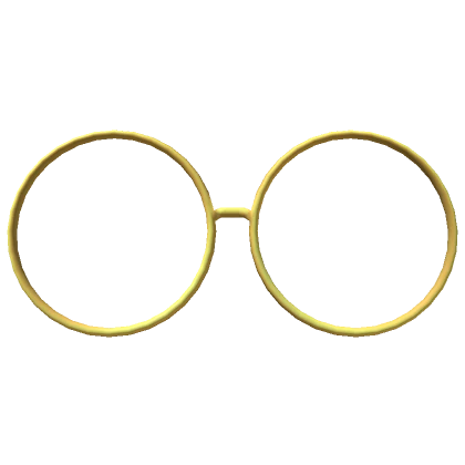 Simple Gold Circle Glasses