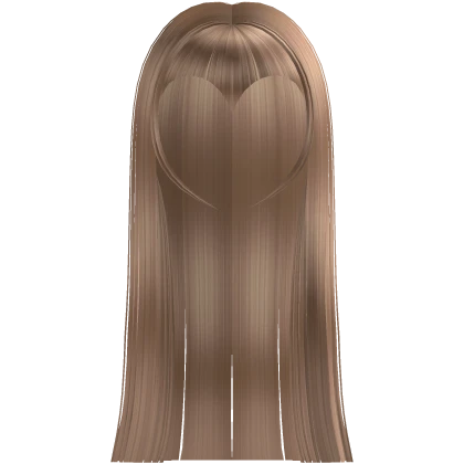 Long Vamp Hime Cut Blonde Hair Heart Shaped Bangs