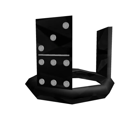 Black Sparkle Time Domino Crown