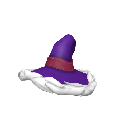 Purple Furry Witch Hat