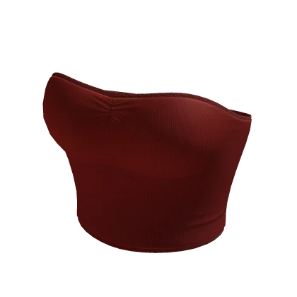 Crop Top Red Ruffled Baby Baddie Tight Tee Shirt