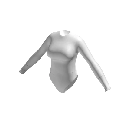 Simple Cotton Bodysuit - White