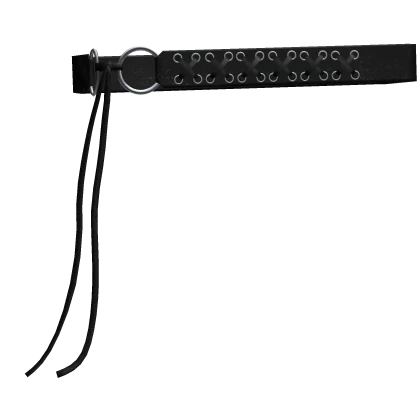 Fringed Leather O-ring belt