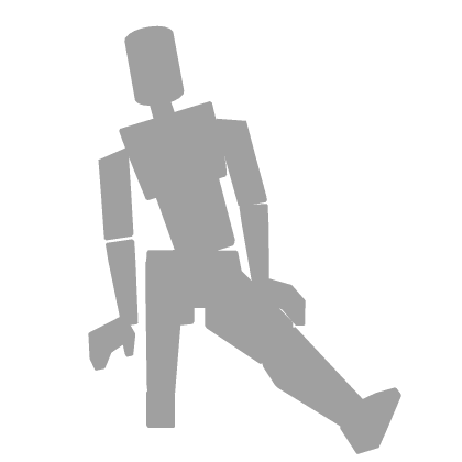♡ cute kawaii foot tap sitting idle emote !