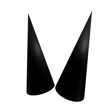 Black spiky horns