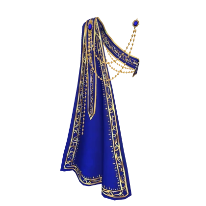 3.0 Royal sash with cape - blue/gold