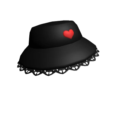 Black Heart Hat