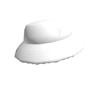 x White Fluffy Bottom Hat