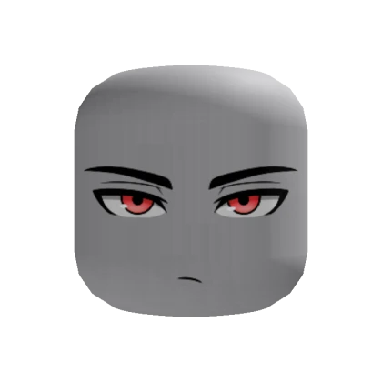 Serious Anime Boy Face (Red)