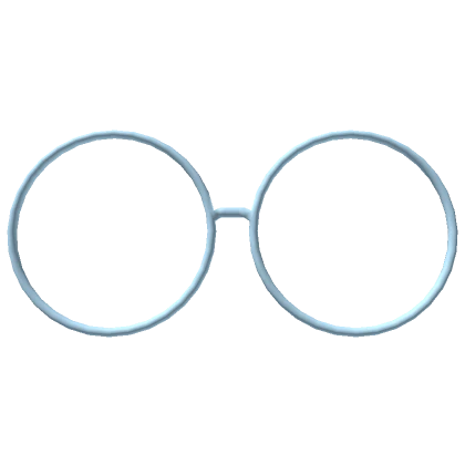 Simple Blue Circle Glasses