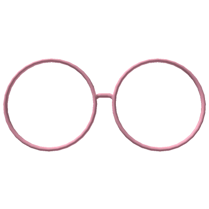 Simple Pink Circle Glasses