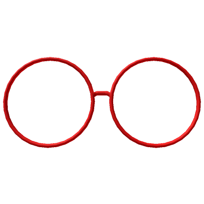 Simple Red Circle Glasses