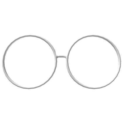 Simple White Circle Glasses