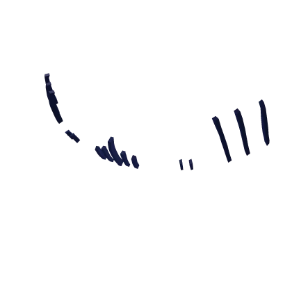 Face Stubble / Beard - Dark Blue