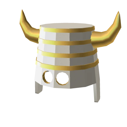 White Golden hat