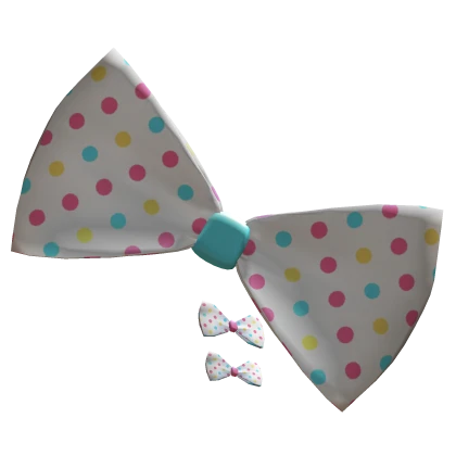 𖹭 cute dolly cupcake harajuku big polka dot bow